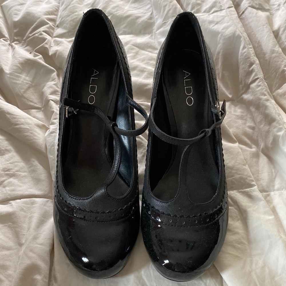 Aldo Mary Jane Patent Leather Heels, Women’s Size 38 (US size 6.5)